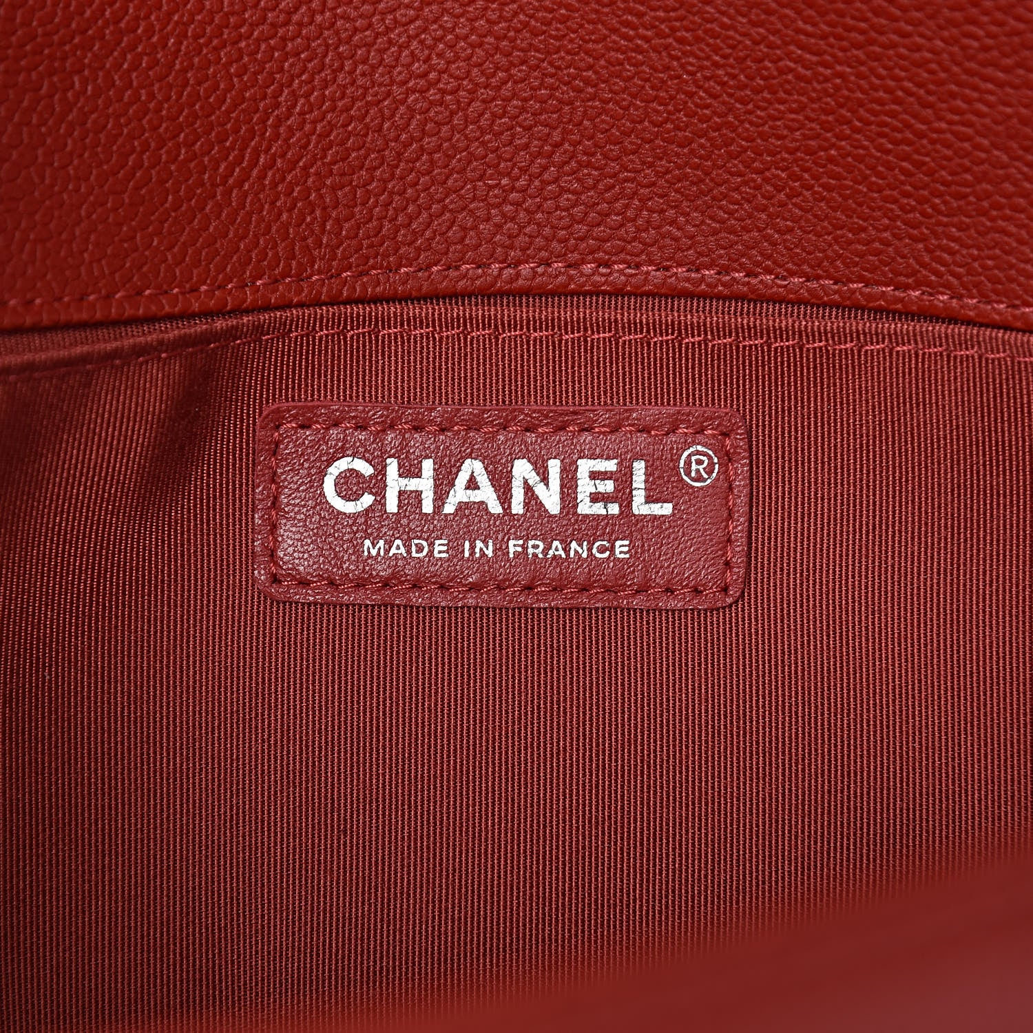 Chanel Caviar Quilted Medium Boy Flap Red 6 of 10