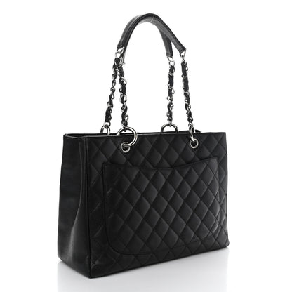 Chanel Caviar Quilted Grand Shopping Tote GST Black 3 of 11
