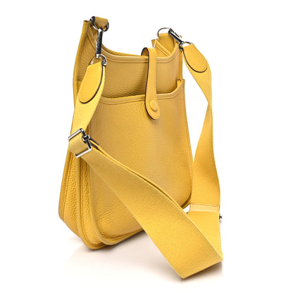 Hermes Taurillon Clemence Evelyne III PM Jaune Ambre 3 of 10
