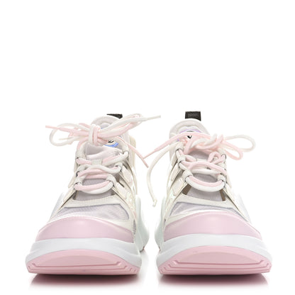 Louis Vuitton Calfskin Nylon LV Archlight Sneakers 41 Rose Clair Pink 2 of 7
