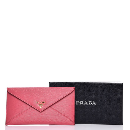 Prada Vitello Move Envelope Wallet Peonia 8 of 8
