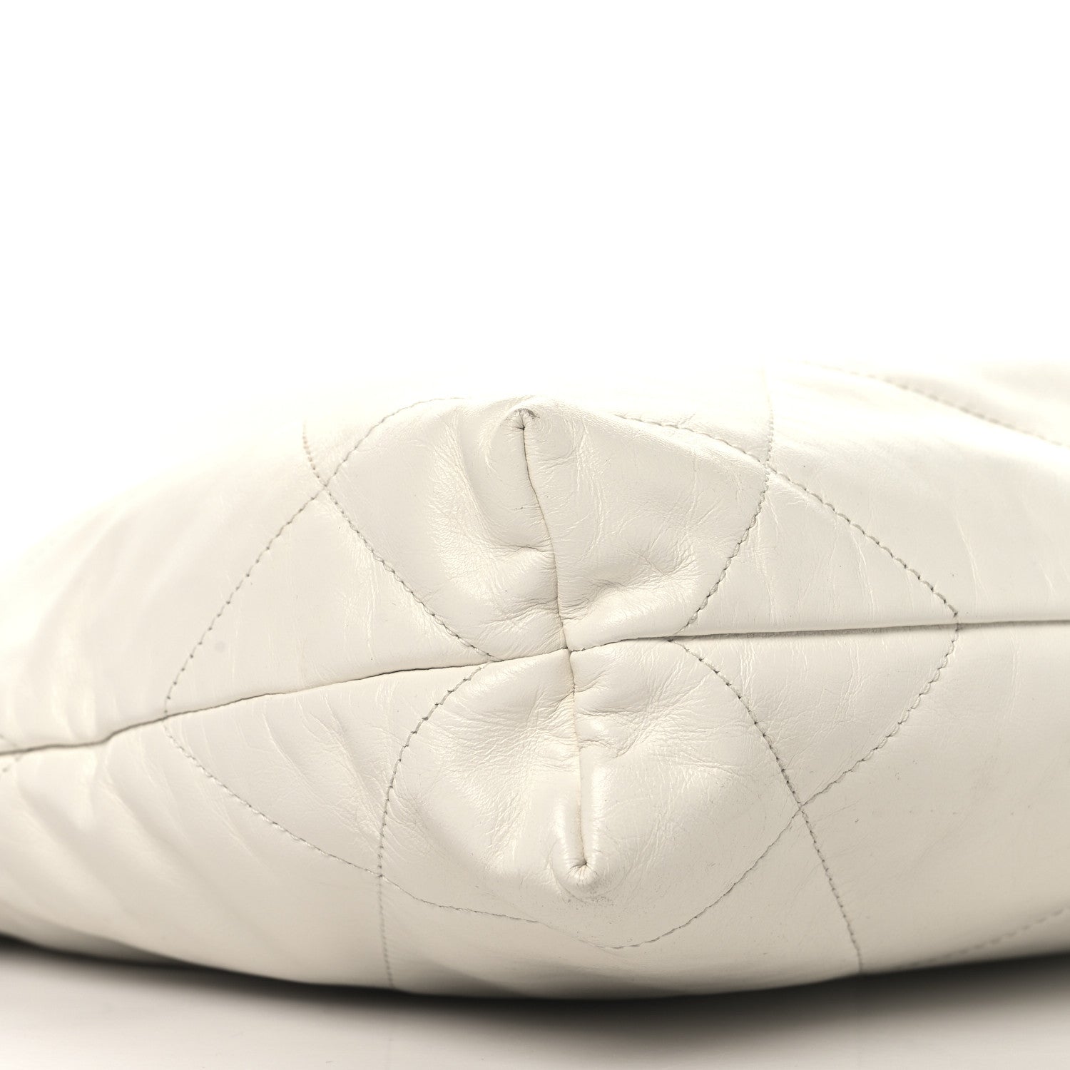 Chanel Shiny Calfskin Quilted Small Chanel 22 White 10 of 12