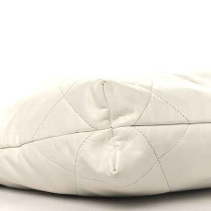 Chanel Shiny Calfskin Quilted Small Chanel 22 White 10 of 12