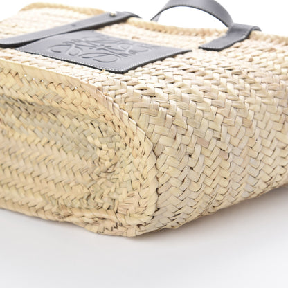 Loewe Raffia Basket Tote Bag Natural Black 6 of 8