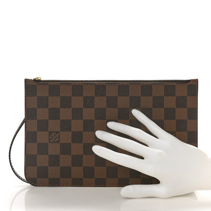 Louis Vuitton Damier Ebene Neverfull MM GM Pochette 2 of 8
