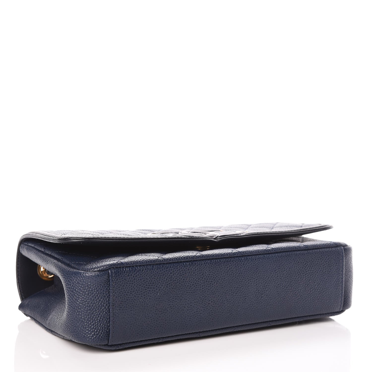 Chanel Caviar Quilted Medium CC Filigree Flap Navy Black 5 of 11
