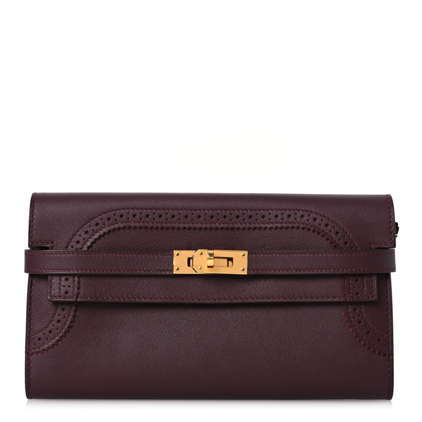 Swift Ghillies Kelly Longue Wallet Bordeaux Orange Poppy