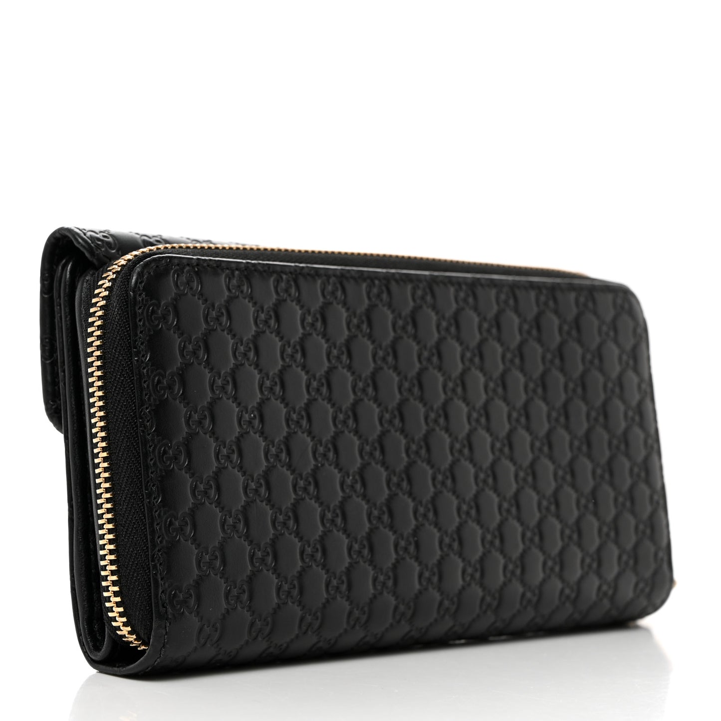 Soft Microguccissima Continental Zip Wallet Black