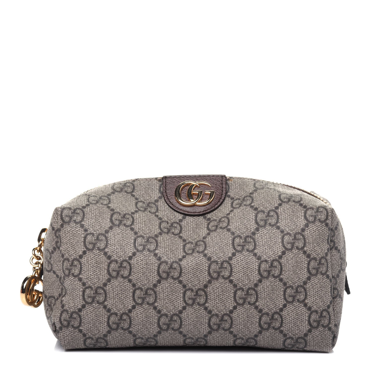 Gucci Soft GG Supreme Monogram Calfskin Medium Ophidia Cosmetic Case Beige Ebony New Acero 1 of 15