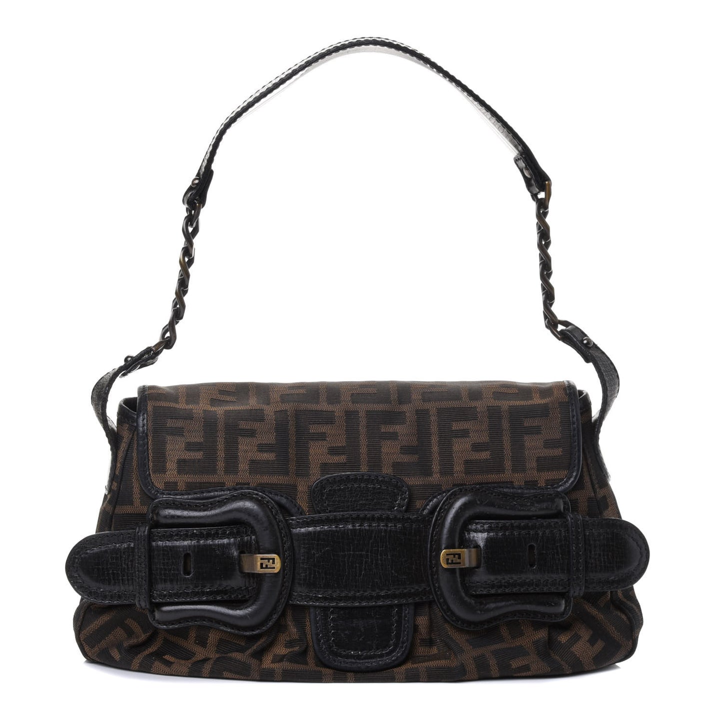 Zucca B Bis Flap Bag Tobacco Castagna
