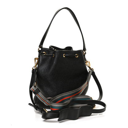 Prada Vitello Daino Bucket Bag Black 3 of 9
