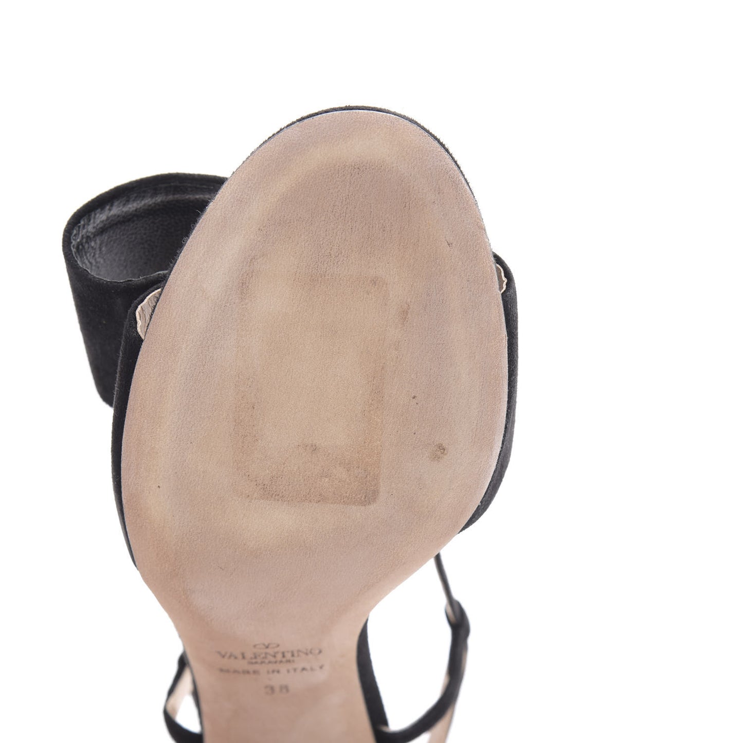 Suede Bowow Slingback Pumps 38 Black