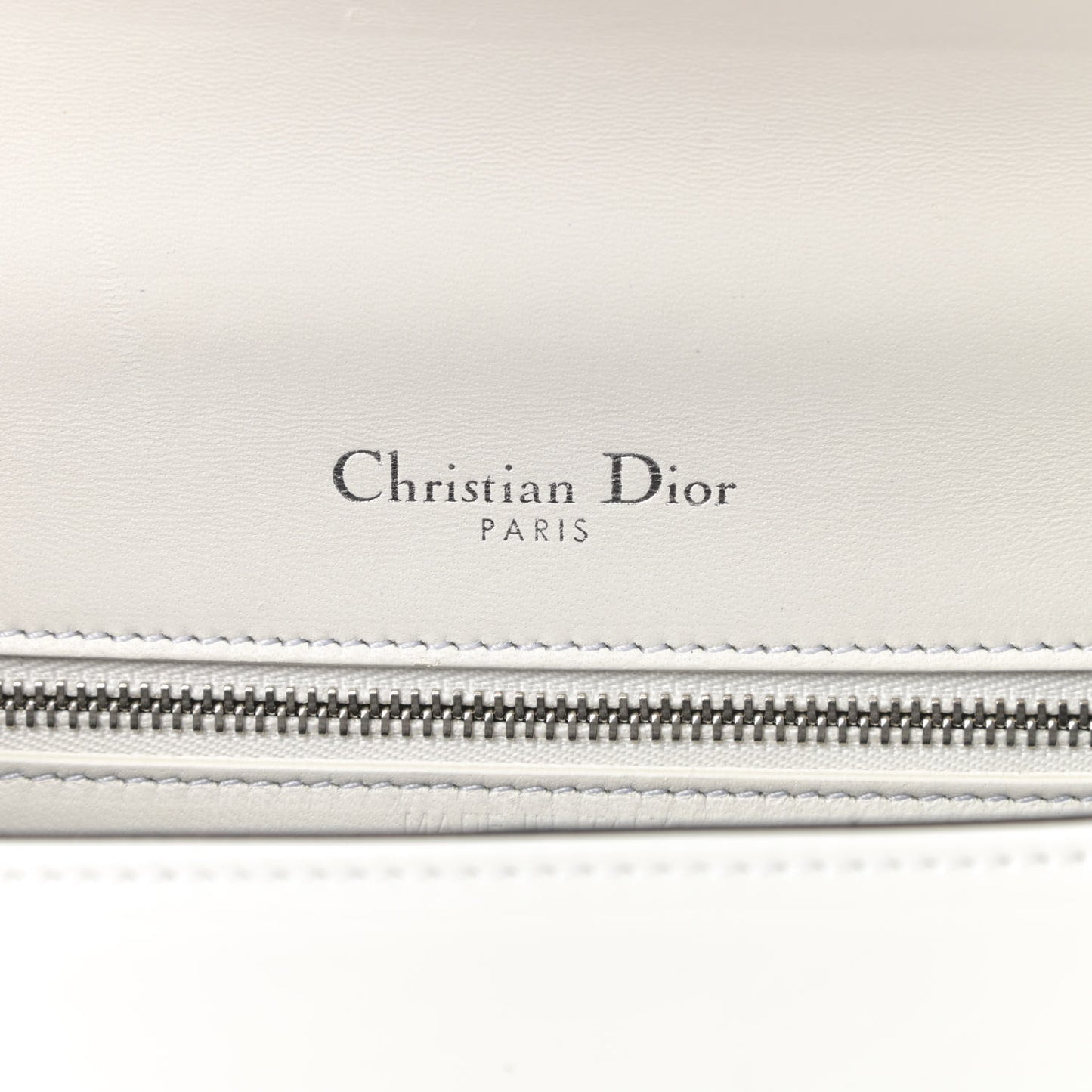 Patent Micro-Cannage Small Diorama Flap Bag White