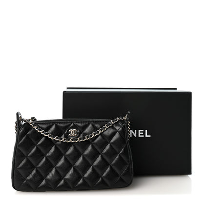 Chanel Caviar Quilted Purse With Chain Black 11 of 11