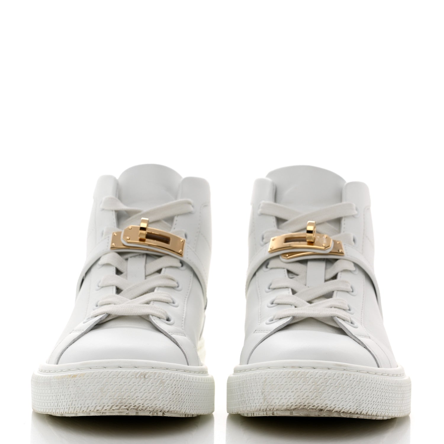 Hermes Calfskin Womens Daydream Sneakers 36.5 White 2 of 8
