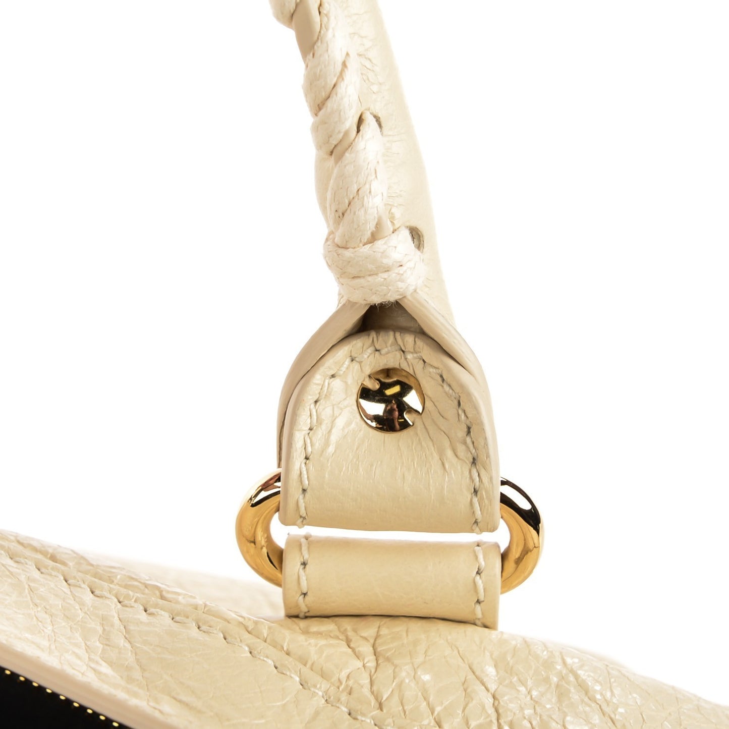 Agneau Giant 12 Gold Hardware City Blanc Creme Light Craie