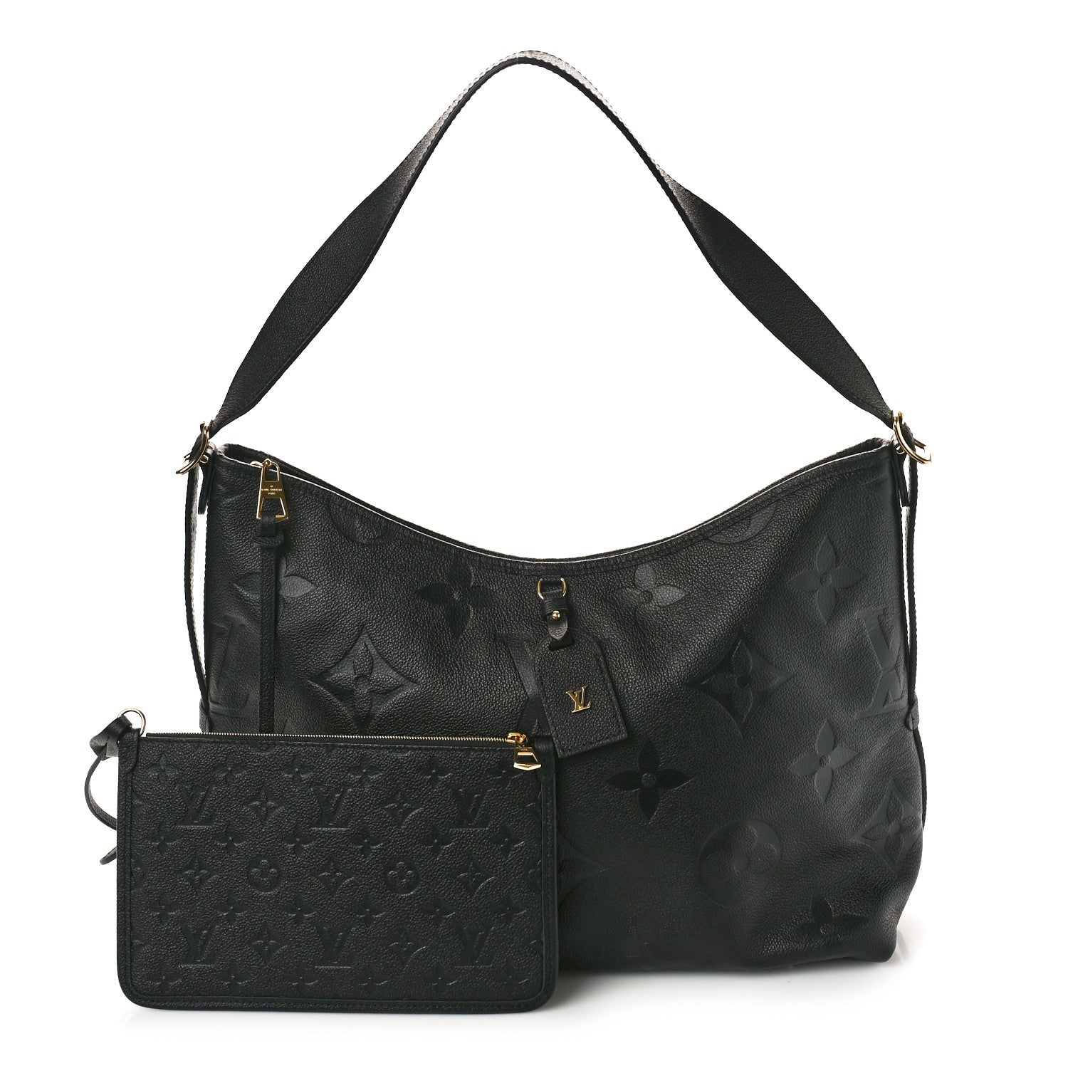 Louis Vuitton Empreinte Monogram Giant Carryall MM Black 3 of 12