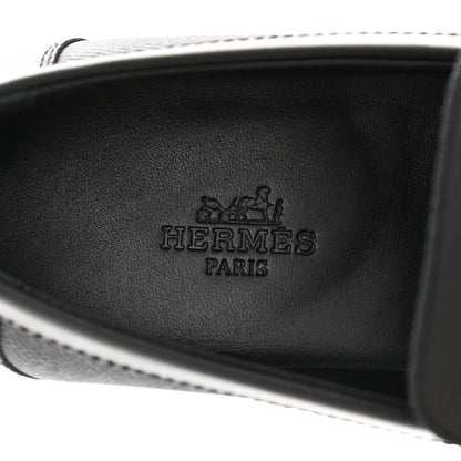 Hermes Epsom Womens Destin Loafer 35.5 Black 7 of 8