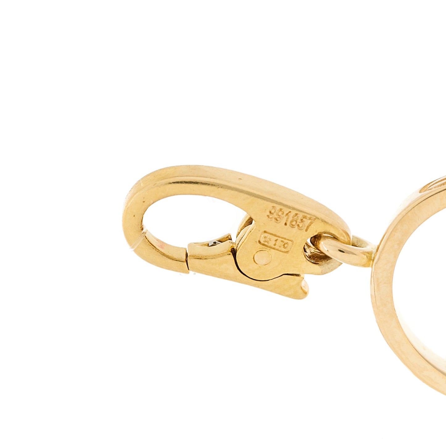 18K Yellow Gold LOVE Ring Charm