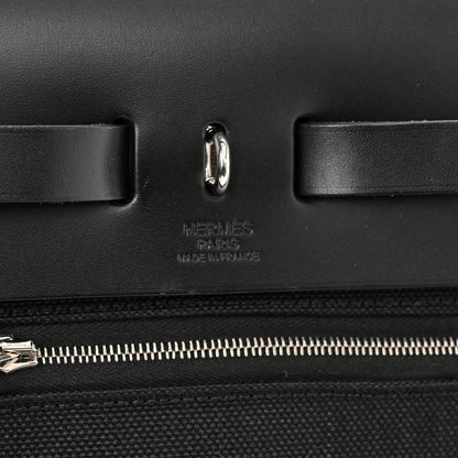 Hermes Toile Militaire Vache Hunter Herbag Zip Retourne 31 PM Black 8 of 13