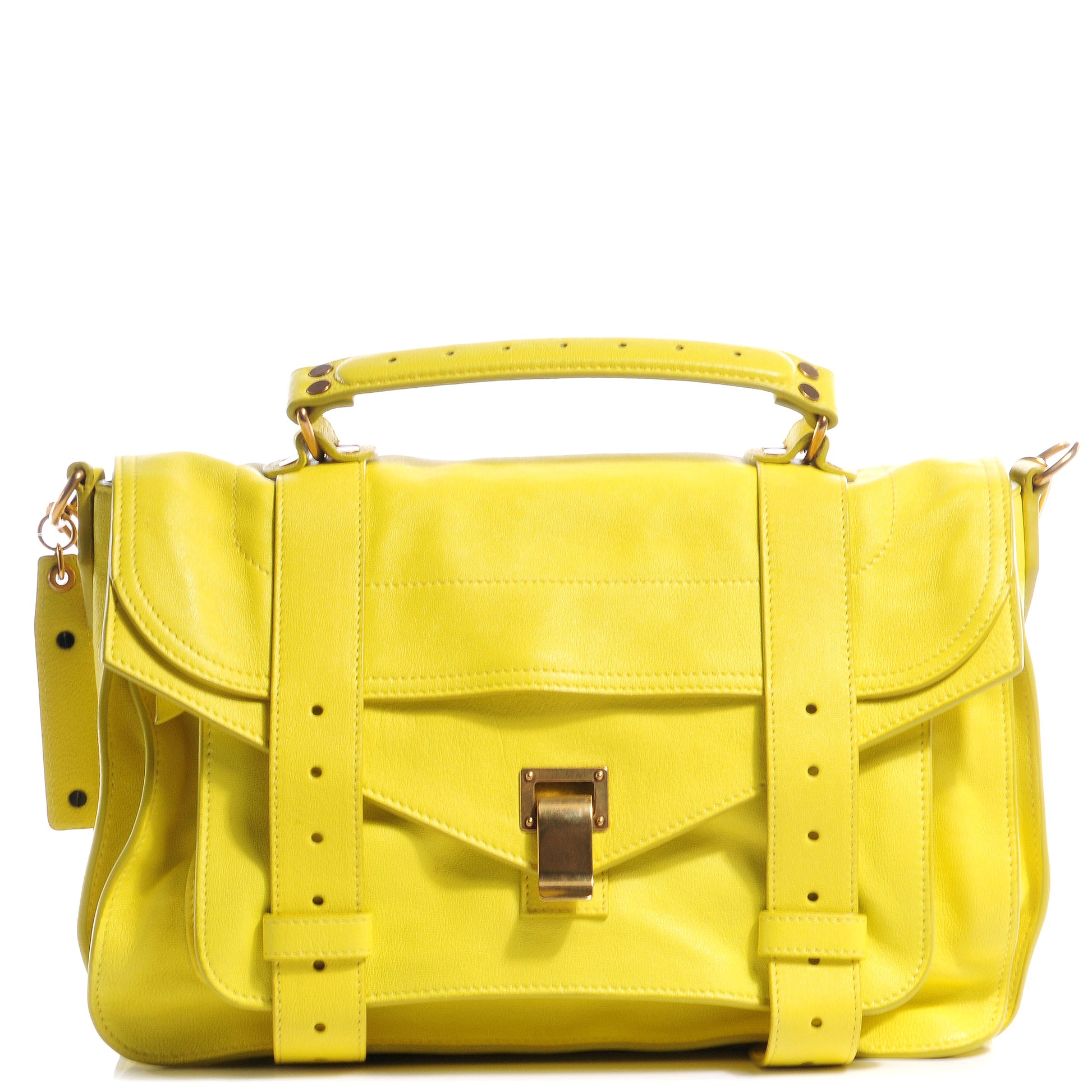 Proenza Schouler Lambskin PS1 Medium Satchel Sunshine 1 of 10