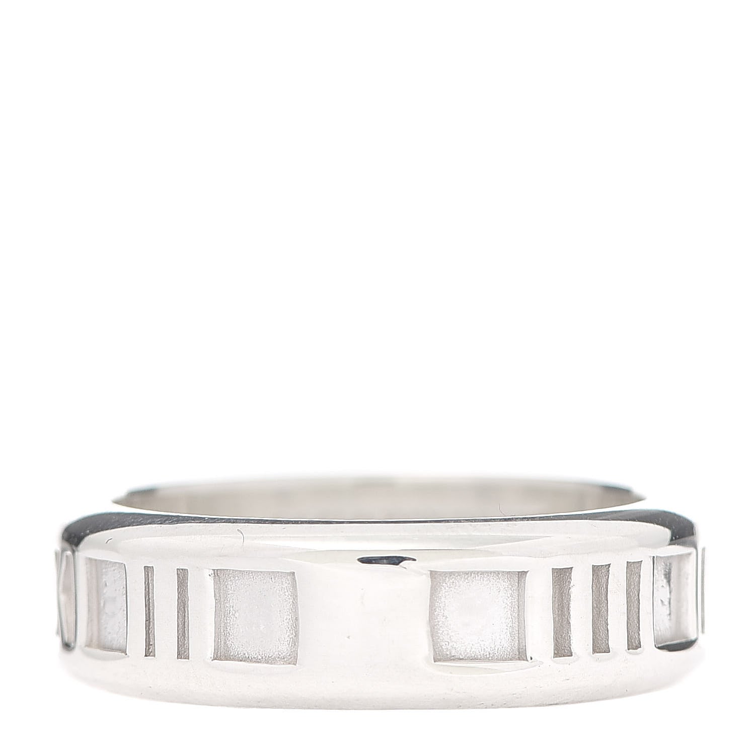 Tiffany Sterling Silver Atlas Ring 60 9 3 of 4