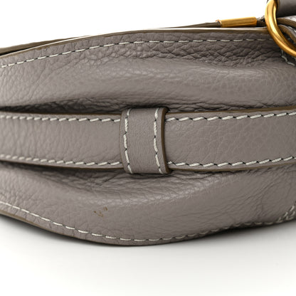 Chloe Calfskin Mini Marcie Round Crossbody Bag Cashmere Grey 8 of 9