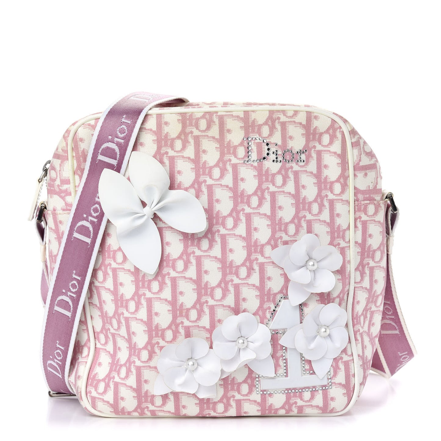 Monogram Girly Messenger Bag Pink