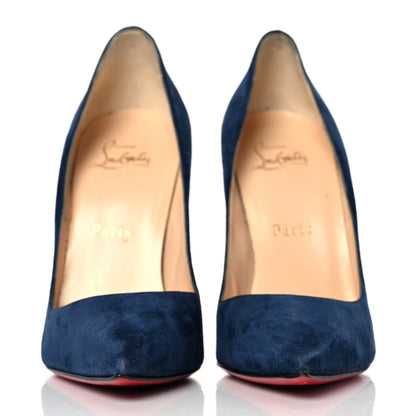 Christian Louboutin Veau Velours So Kate 120 Pumps 37.5 Navy 2 of 7