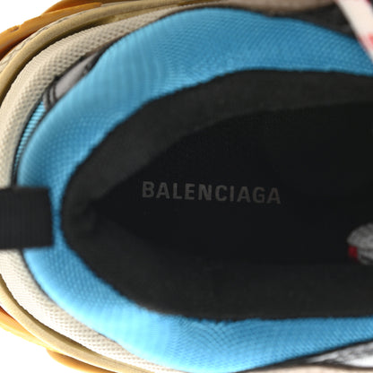 Balenciaga Mesh Nubuck Mens Triple S Sneakers 42 Bleu Gris Rouge 7 of 8