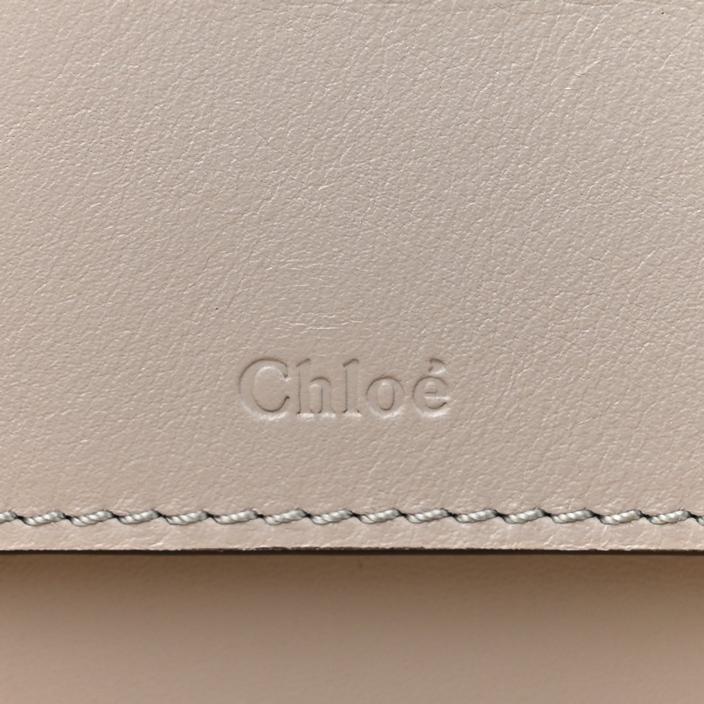 Calfskin Crocodile Embossed Mini C Vanity Bag Stormy Grey
