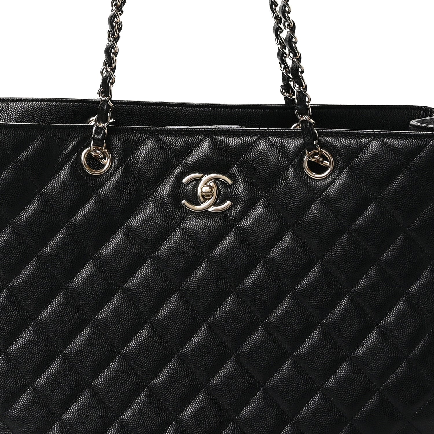 Chanel Caviar Quilted Large Shopping Tote Black 8 of 10