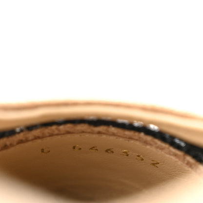 Chanel Raffia Cap Toe Ballerina Flats 38 Black Beige 9 of 10