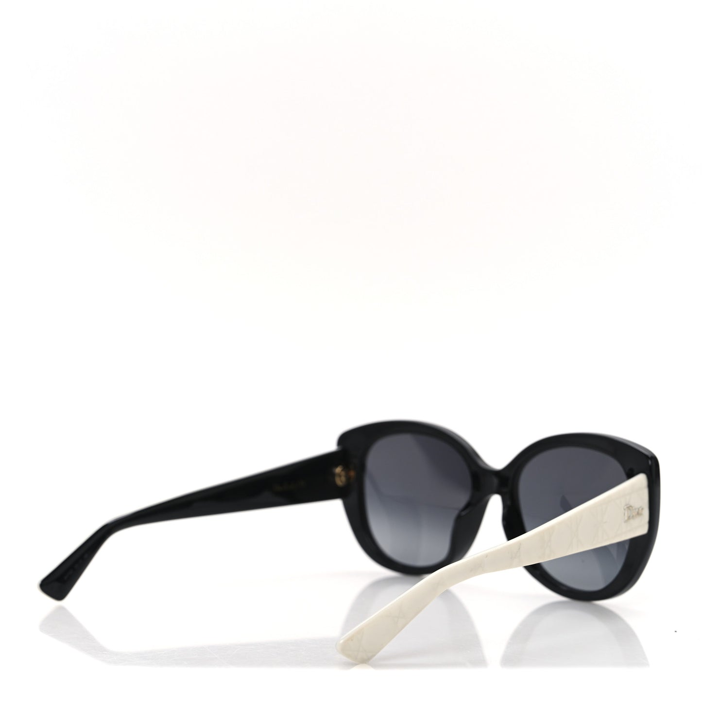 Cannage Dior Lady 1N Sunglasses Black Ivory