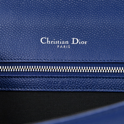 Christian Dior Grained Calfskin Small Diorama Flap Bag Bleu De Minuit 6 of 8