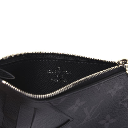 Louis Vuitton Monogram Eclipse Taiga Coin Card Holder 6 of 7