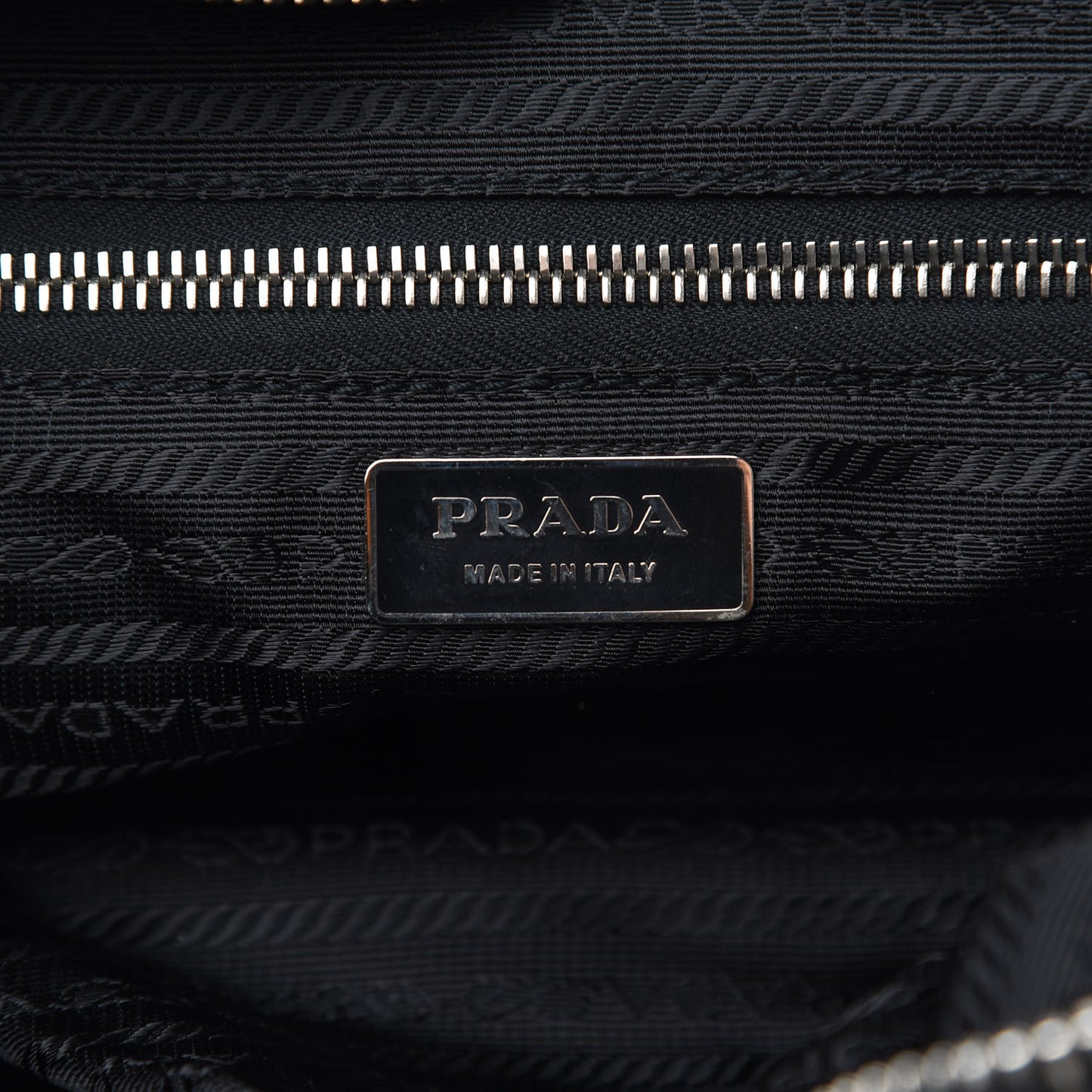 Tessuto Nylon Tape Shoulder Bag Black