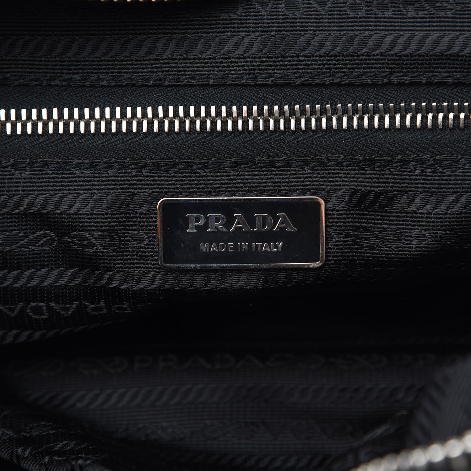 Prada Tessuto Nylon Tape Shoulder Bag Black 6 of 10
