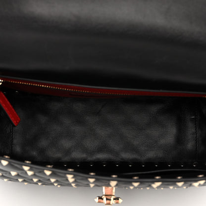 Valentino Garavani Lambskin Large Rockstud Spike Shoulder Bag Black 5 of 10
