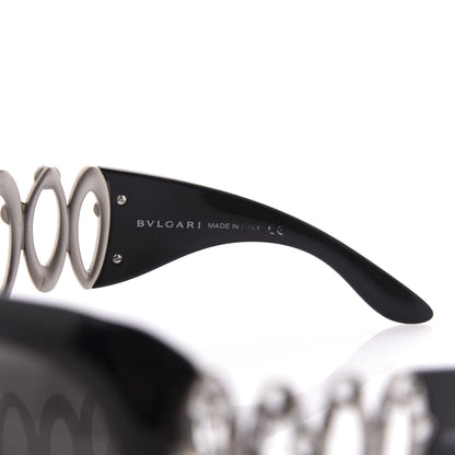 Bulgari Oval Crystal 8016-B Sunglasses Black 5 of 9
