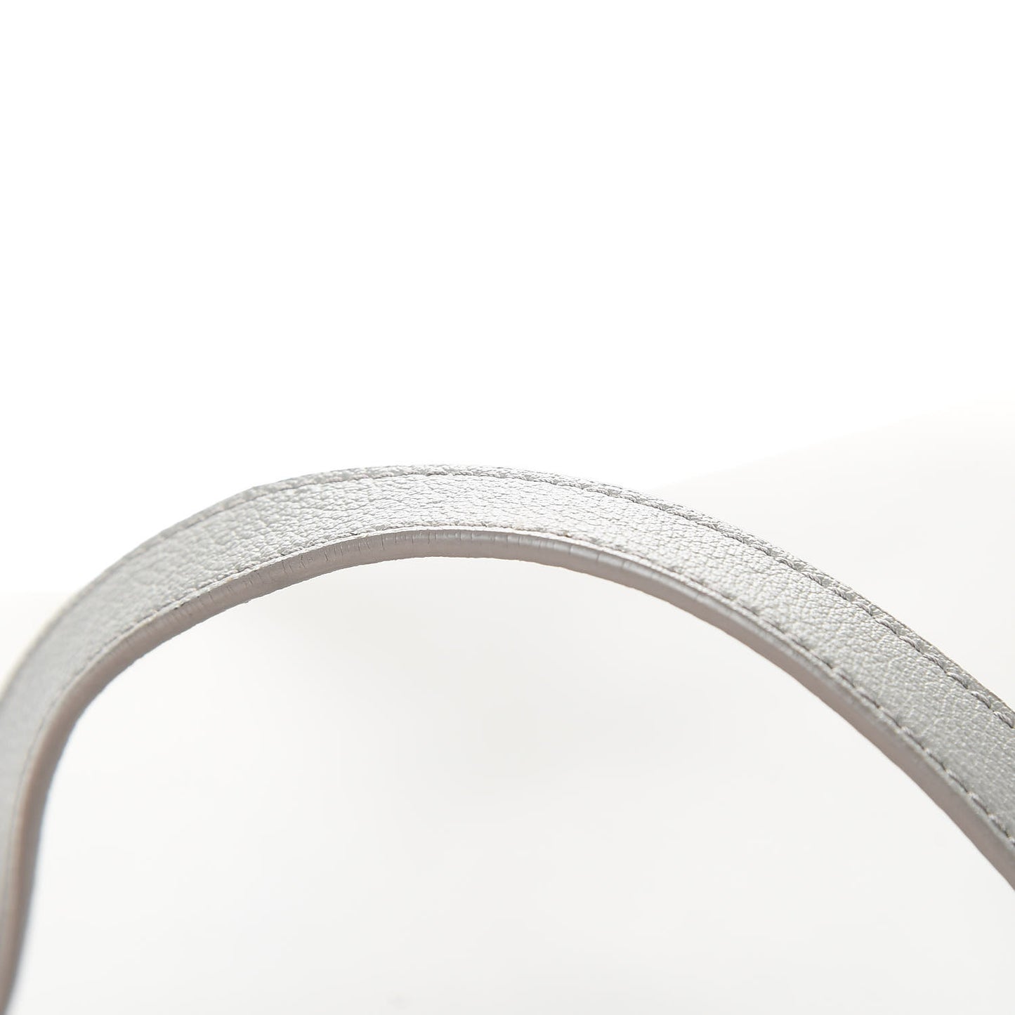 Calfskin Medium Shopping Tote Light Gray