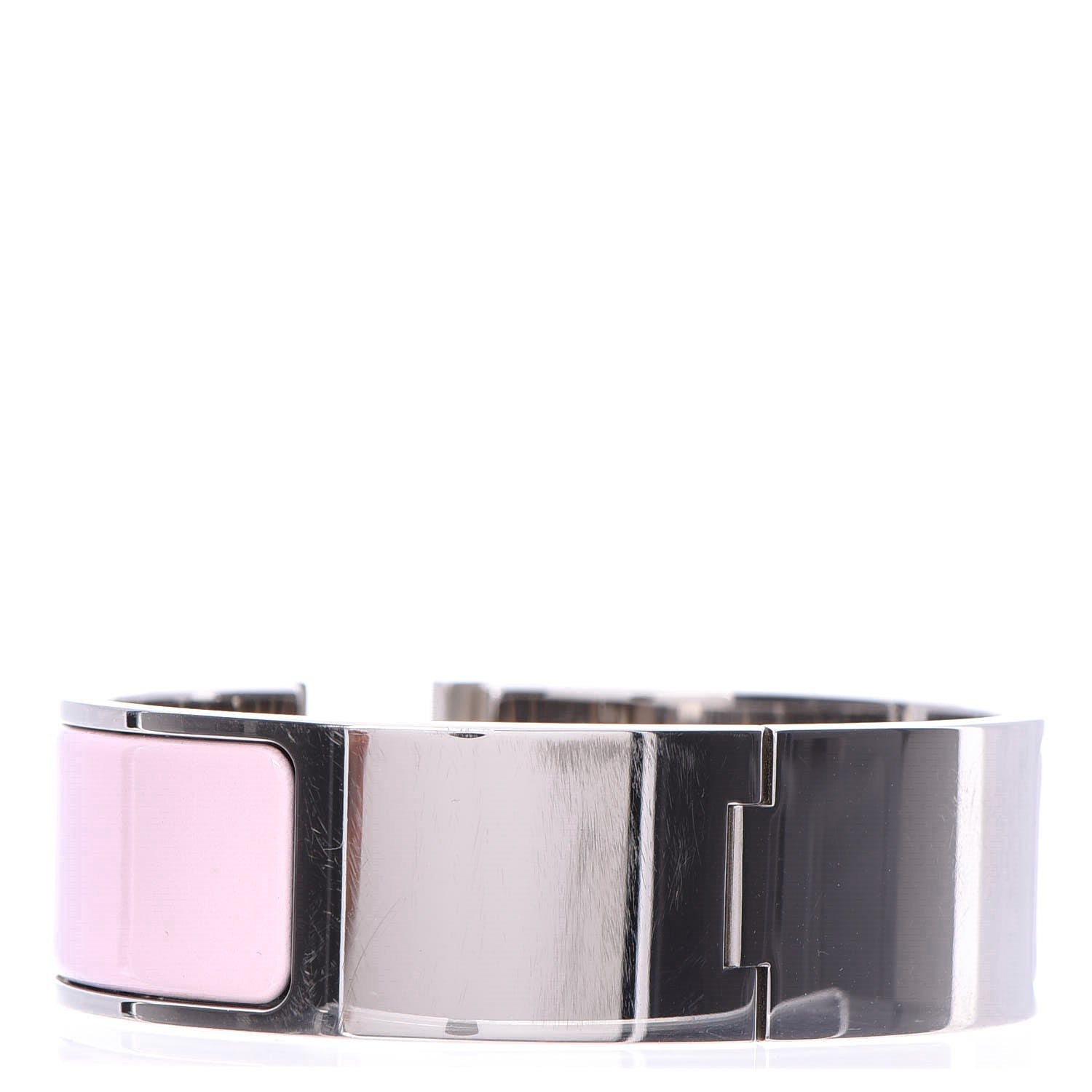 Hermes Enamel Wide Clic Clac H Bracelet PM Rose Nacarat 3 of 6