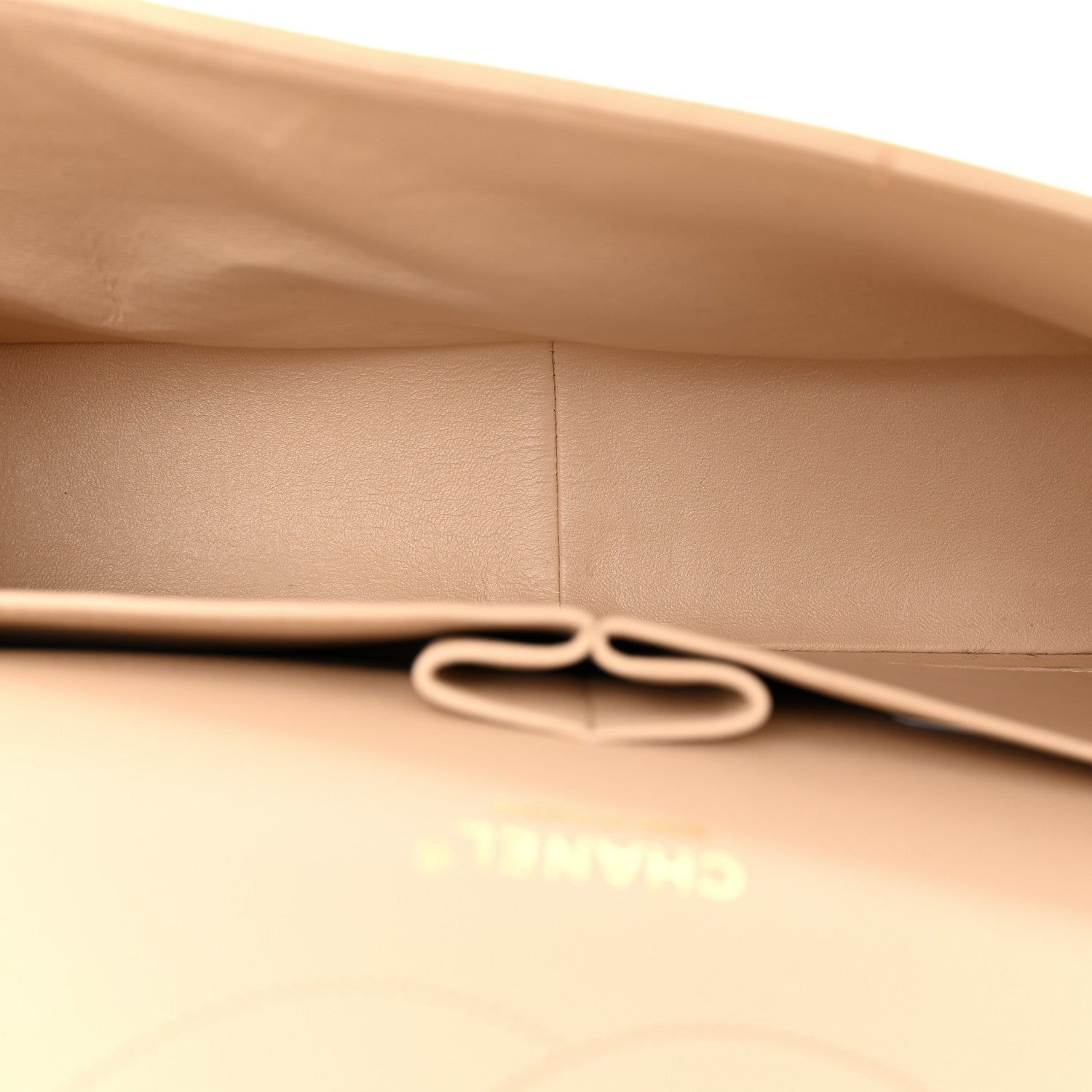 Chanel Caviar Quilted Jumbo Double Flap Beige 5 of 10