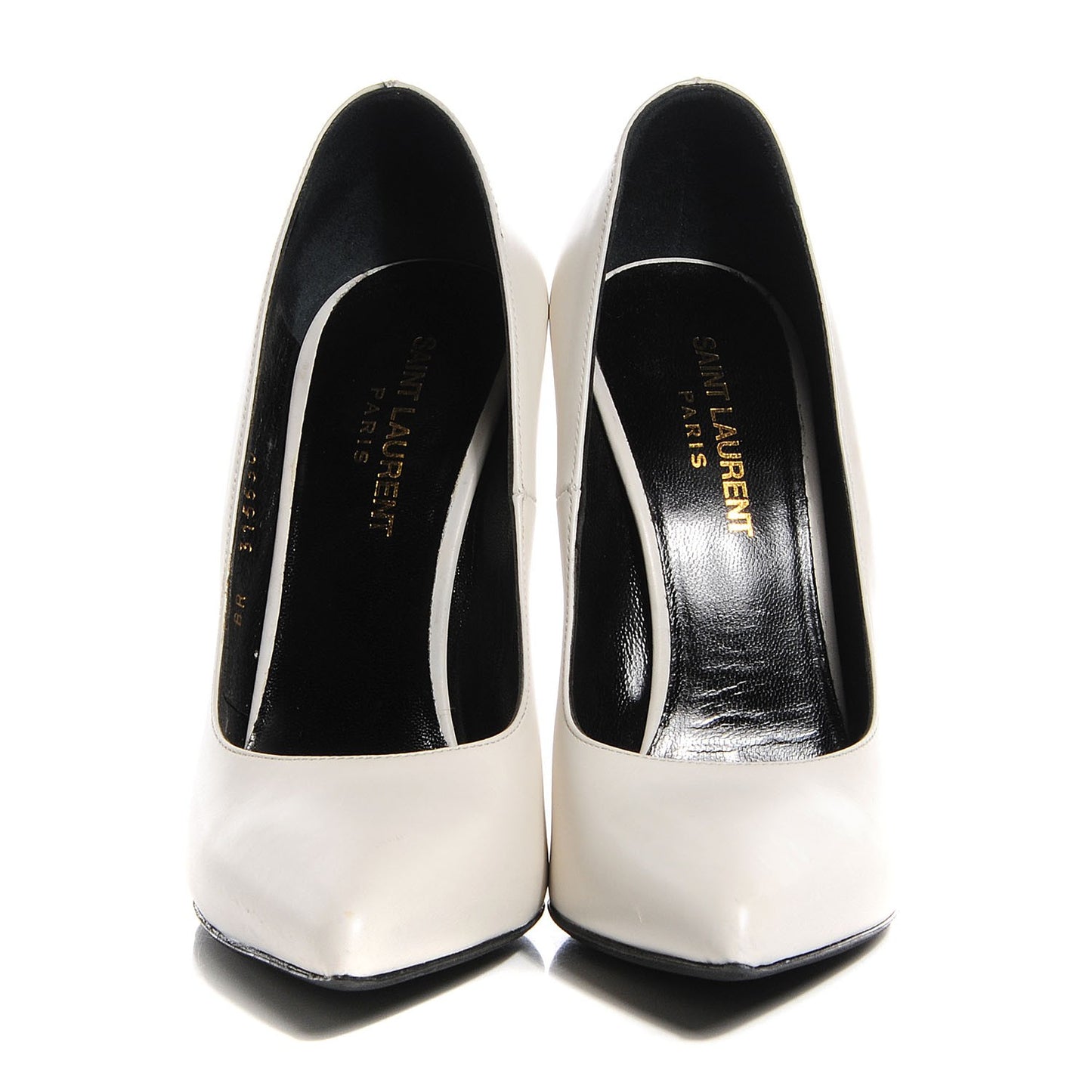 Calfskin Classic Paris 105 Escarpin Pumps 37 Dove White