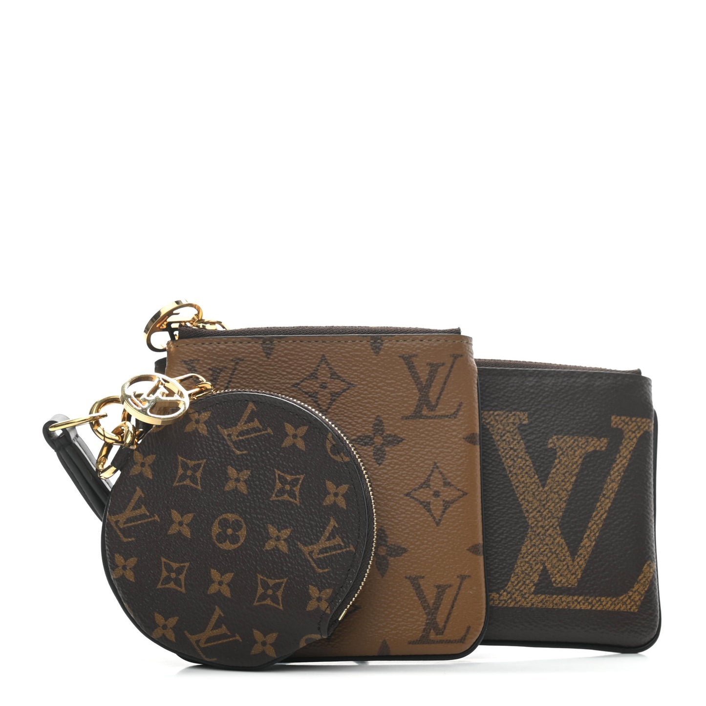 Reverse Monogram Giant Trio Pouch
