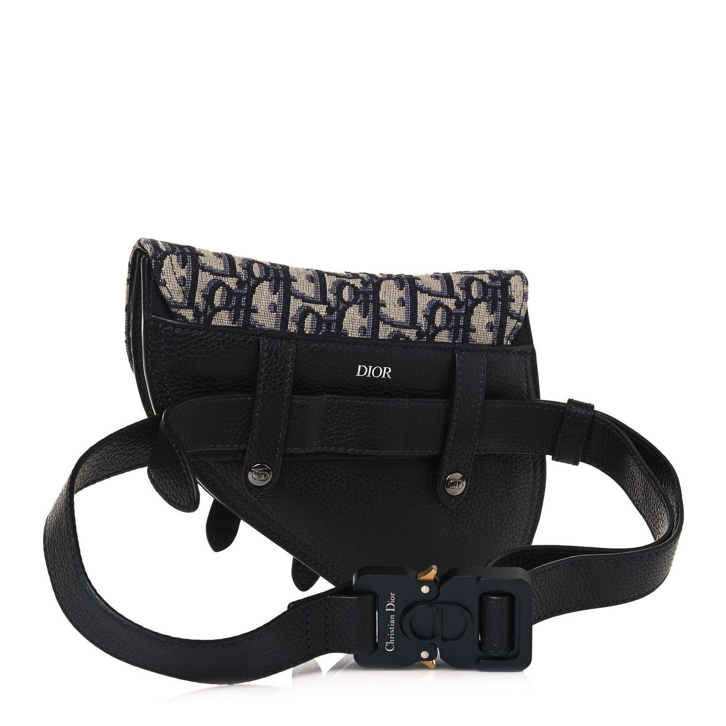 HOMME Oblique Saddle Belt Bag Blue