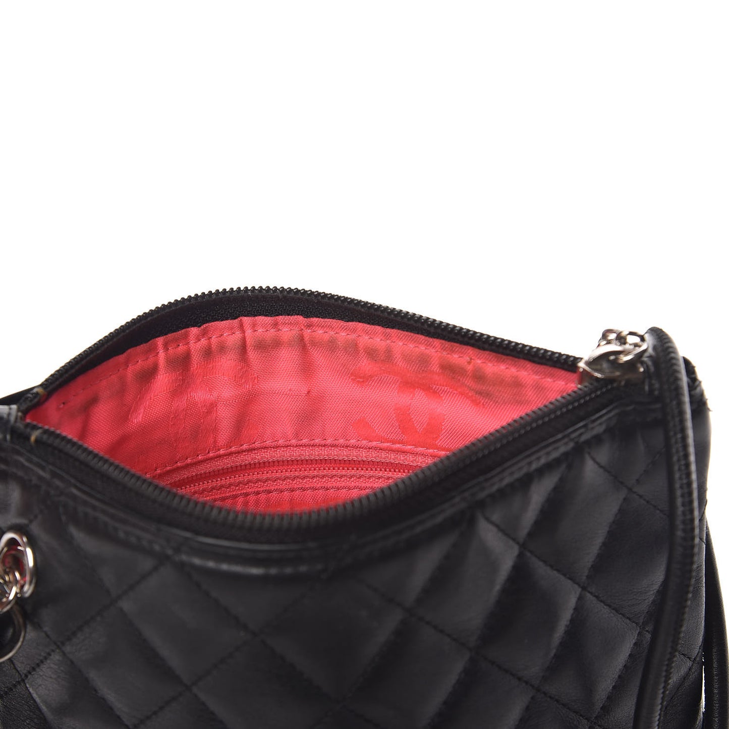 Calfskin Cambon Flat Messenger Black