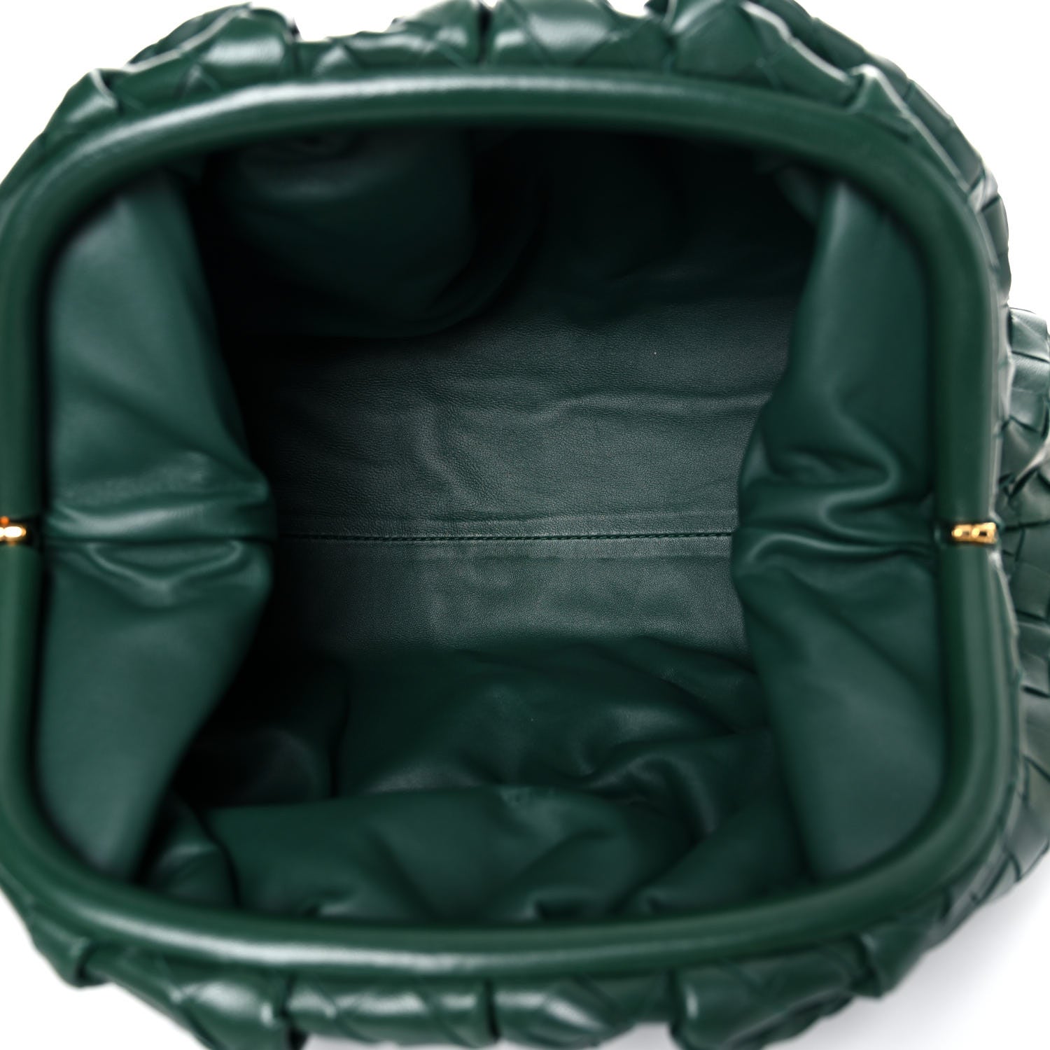 Bottega Veneta Nappa Maxi Intrecciato The Pouch Oversized Clutch Raintree 5 of 8