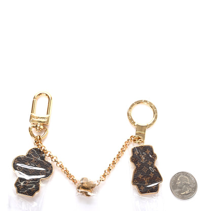 Louis Vuitton Metal Monogram Gaston & Vivienne Best Friend Bag Charm Key Holder Gold 2 of 6