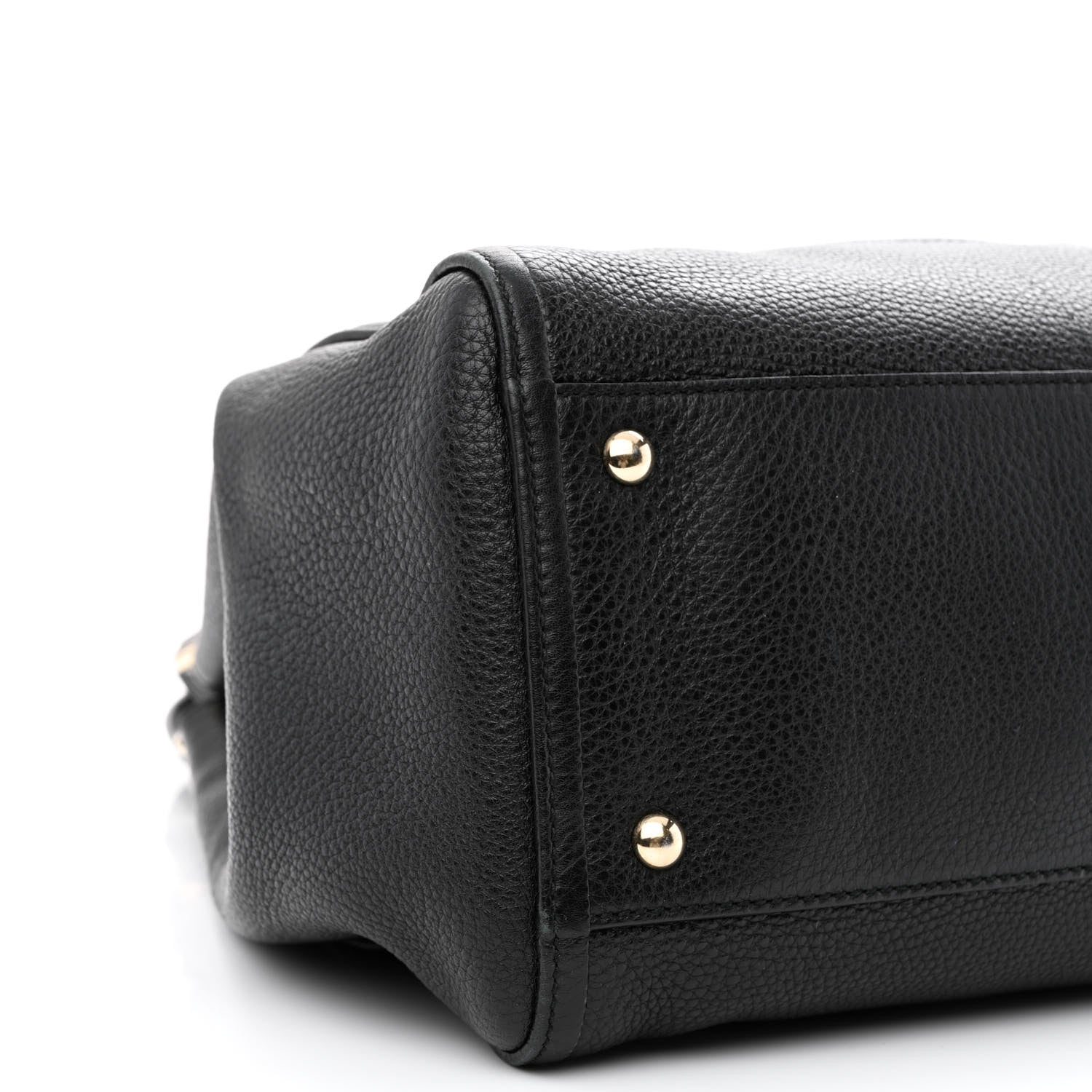 Gucci Pebbled Calfskin Medium Soho Shoulder Bag Black 9 of 13